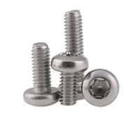 Tornillo de seguridad for máquina de cabeza plana redonda de seis lóbulos, de acero inoxidable 304, TX Torx, M2, M2.5, M3, M4, M5, 3 mm, 4 mm, 5 mm, 6 mm a 40 mm(40Pcs M4x12)
