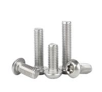 Tornillo de seguridad Torx de seis lóbulos, de acero inoxidable 304, con cabeza redonda y pasador, antirrobo y a prueba de manipulaciones, M3, M4, M5, M6, M8, M10 y M12.(25mm,1pc M10)