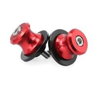 Tornillo de soporte for accesorios de motocicleta M6, deslizador de carretes de basculante compatible con MT10 MT09 Tracer 900 700/GT FZ09 XSR900 XSR 300 250 155(Red)