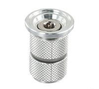 Tornillo de sujeción para bicicleta para tubo de horquilla de 1-1/8 pulgadas, tornillo de ajuste de 28,6 mm, para pretensión del juego de dirección para horquillas de carbono, color plateado (S)