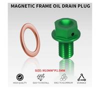 Tornillo de tapón de drenaje de aceite de marco magnético M10*1,5 compatible con KX65, KX85, KX100, KX250, KX250F, KX450F, KLX250 D Tracker, KLX230 300R