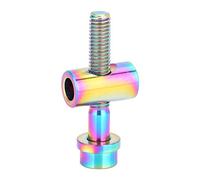 Tornillo de tija de sillín de bicicleta Culnflun de aleación de titanio M5x30 M5x35 M5x40, cabeza redonda, alta resistencia, anticorrosión, roscas de precisión CNC para repuestos (Azul)