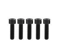 Tornillo de titanio DIN912 M8x15 20 25 30 35 40 45 50 60 70 mm con cabeza hueca hexagonal, paso 1,25 mm, paquete de 5(Black,M8x30mm)