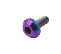 Tornillo de titanio Grade5 6AL4V M6 M8 para freno de disco de motocicleta, fijaciones de casquillo hexagonal de Ti, tornillo de modificación 12 15 20 25 30 35 mm 4 piezas (Color: Multicolor, tamaño: