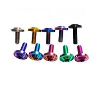 Tornillo de titanio M4 M5 M6X10 15 20 25 30 35 40mm, tornillo de cabeza Torx for montar en bicicleta, vástago de nivel de freno, sujetadores de piezas de bicicleta, 1 ud.(Purple,M5X30)