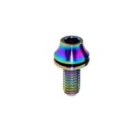 Tornillo de titanio M5x12 mm sin junta de desprendimiento, tornillo for portaequipajes de bicicleta, 1 pieza/4 piezas(Rainbow color,1pcs)