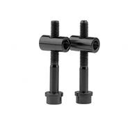 Tornillo de titanio M5x30 de 40 mm + arandela + tuerca for tija de sillín de bicicleta Thomson, tornillo for tija de sillín de bicicleta de montaña(Black,40MM_M5)