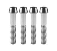 Tornillo de titanio M8x15 20 25 30 35 40 45 50 mm DIN912, cabeza cónica, paso de tornillo Allen 1,25 mm, paquete de 4(Titanium,M8x45mm)