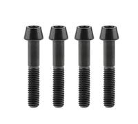 Tornillo de titanio M8x15 20 25 30 35 40 45 50 mm DIN912, cabeza cónica, paso de tornillo Allen 1,25 mm, paquete de 4(Black,M8x45mm)
