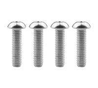 Tornillo de titanio, Tornillos de titanio M4x6, 8, 10, 12, 15 y 20 mm con cabeza hexagonal for bicicleta (paquete de 4, dorados, M4x12 mm)(Silver,M4x15mm)