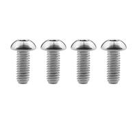 Tornillo de titanio, Tornillos de titanio M4x6, 8, 10, 12, 15 y 20 mm con cabeza hexagonal for bicicleta (paquete de 4, dorados, M4x12 mm)(Silver,M4x10mm)