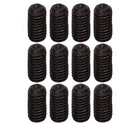 Tornillo de tornillo de puente de guitarra GRCFUMO 12pcs, tornillos de ajuste de altura del puente de guitarra de metal, tornillos de puente de guitarra eléctrico ligero (Negro)