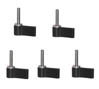 Tornillo de tornillo moleteado, 1 pieza M4 M5 M6 rosca macho 17 mm 23 longitud Adaptador palanca pulgar for estabilizador cardán Ronin Mango giratorio(Black,M4x17mm)