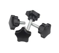Tornillo de tornillo moleteado, 4 piezas/lote M6 M8 M10 Perilla sujeción en estrella Agarre Cabeza pulgar Diámetro 38 mm Perillas Tornillos tuerca Rosca apriete(M10*70mm)