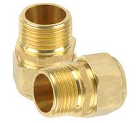 Tornillo de transición de 20 mm x 3/4 pulgadas, anillo de sujeción de rosca externa, paquete de 2