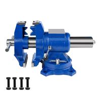 Tornillo de VEVOR 6" de resistencia, cabezal/cuerpo giratorio giratorio que 360°, tornillos de para tuberías, de sujeción de 30 kN, para fijación de equipos domésticos o de uso industrial