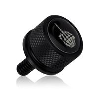 Tornillo del Asiento Guardabarros Trasero Moto, Estilo Gesto Rosca 1/4"-20 Moleteado Reemplazo Tornillo Asiento para Moto 1996-2025 (Negro)