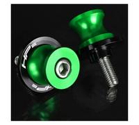 Tornillo del carrete del basculante trasero PARA HP2 2008-2013 M8 8MM CNC Accesorios Para Motocicleta: Tornillos De Soporte Para Deslizadores Carretes Basculante(8MM Green LOGO)