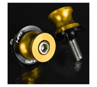 Tornillo del carrete del basculante trasero PARA HP2 Enduro 2008-2013 Tornillos De Soporte Deslizante Para Bobinas Basculante Aluminio CNC 8 Mm(8MM yellow LOGO)