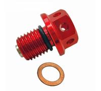 Tornillo del tapón de drenaje de aceite for Honda CBR 1000 600 900 RR CB 650F 500F 400F 300F 250R 125R 300R 400X CBR600RR CBR900RR CBR1000RR(Red)
