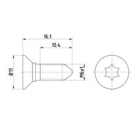 Tornillo, disco de freno TEXTAR TPM0008