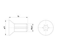 Tornillo, disco de freno TEXTAR TPM0012