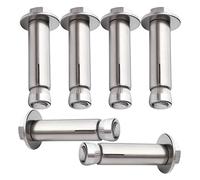 Tornillo DIY Hardware expansión perno manga hor 6 uds fijación hors, tuerca hexagonal externa de acero inoxidable Expansi(M8*50)