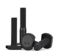 Tornillo en forma de T Pernos de cabeza de martillo rectangulares con ranura en T(H M10x130mm 2pcs)