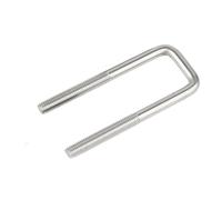 Tornillo en Forma de U de Acero Inoxidable 304/Abrazadera Cuadrada en ángulo Recto/Abrazadera Cuadrada para tubería, Perno de fijación M6M8M10M12