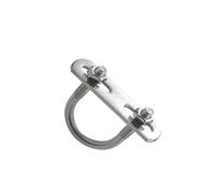 Tornillo en forma de U de acero inoxidable 304, hebilla, perno, abrazadera de tubo, filete de clip en U con combinación de tuerca deflectora(M8-108(1sets))