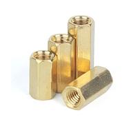 Tornillo espaciador hexagonal de latón macho y hembra, M2, M2.5, M3, M4, para placa base PCB (color: 10 unidades, tamaño: 40 mm_M4)