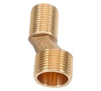 Tornillo Excéntrico Doblado de Cobre para Grifo de Bañera 2 CM | Rosca 2,6cm, Diseño Curvo y Pie Angular Ampliado, para Fontanería de Baño y Renovación