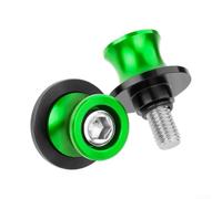 Tornillo extractor de aluminio de 6 mm para soporte trasero de motocicleta cuando se utiliza el caballete central para mantenimiento y preparación de carriles (verde - 6 mm)