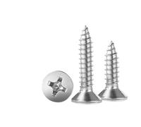 Tornillo for madera autorroscante de cabeza avellanada plana de acero inoxidable 304 M1 M1.2 M1.4 M2 M2.6 M3 M3.5 M4.2 M5 M5.5(35mm,M5.5-5pcs)