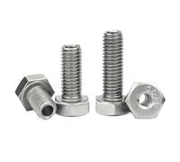 Tornillo hexagonal exterior de acero inoxidable 304, perno hueco, máscara, máquina, orificio pasante, tornillo M4 M5 M6 M8 M10 M12 M14 M16 M20(M10x60 2pcs)