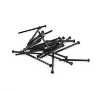 Tornillo Hexagonal Juego de Tornillos de Cabeza Hexagonal M3 Sujetador de Acero al Carbono Aleación Grado 12.9 Accesorio de Herramienta de Reparación (M3*50mm【half tooth】 24pcs/pack)