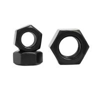 Tornillo hexagonal M2.5 M3 M4 M5 M6 M8 M12 M14 M16 M18 M20 M22 M24 M27 M30 M36, Tuerca hexagonal de carbono negro(M10(10pcs))