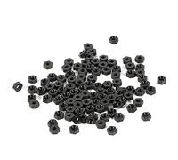 Tornillo Hexagonal M3 Nylon Bloqueo 100 Piezas Walfront (Negro)