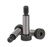 Tornillo hombro hexagonal acero carbono grado12.9 tope M6-M10 | Tornillo tapón hexagonal hombro altura uniforme grado12.9 acero carbono(5pcs M6.5X25XM5)