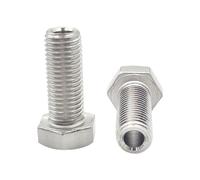 Tornillo hueco de acero inoxidable 304, perno Hexagonal exterior especial, máquina de máscara, roscado, orificio, M4M5M6M8M10M12M14M16M20(M8x16x4.2mm 2PCS)