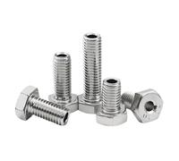 Tornillo hueco M4M5M6M8M10M12M14M16M20, acero inoxidable 304, perno hexagonal exterior especial, máscara, roscado a máquina, orificio pasante(1Pcs M16x70x8.2)