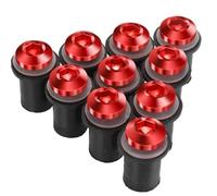 Tornillo Kits Pernos Alerón Viento Parabrisas M5 10 Uds para Yamaha para XT1200 XTZ750 para Super TENERE 1989-1996(Rojo)