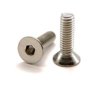 Tornillo M4 x 14 mm cabeza avellanada BTR de acero inoxidable A2 | Ø 4 x 14 mm - M4 x 14 mm | Tornillos FHC de 6 capas huecos (llave allen) ISO 10642 / DIN 7991 | Tornillo inoxidable A2 (V2A/304):