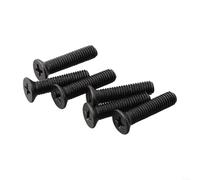 Tornillo M5 M6 de 22 mm, 6 tornillos de fijación de metal M5 M6 rosca de mano izquierda, para adaptador de vástago de portabrocas UNF uso diversificado (M5 x 22 mm)