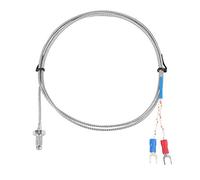 Tornillo M6 Rosca fina 0-400 ℃ Tipo K Sonda de sensor de termopar impermeable Cable de sensor de termopar de resistencia a la corrosión(3M)