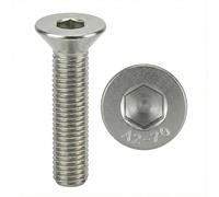 Tornillo M8 x 30 mm cabeza avellanada BTR de acero inoxidable A2 | Tornillos FHC de 6 capas huecos (llave allen) ISO 10642 / DIN 7991 | Tornillos inoxidable A2 (V2A/304): lote de 20 unidades