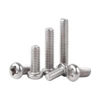 Tornillo Máquina Cabeza Redonda Cruz Acero 304 | 10-500UD M1-M3.5 tornillos de cruz(M3x60mm-30pcs)