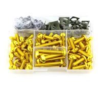 Tornillo Motocicleta Compatible Con Suzuki Para GSX1300R Para Hayabusa SFV650 Para Gladius Para SV650 SV1000S Carenado Para Kit Pernos Tornillos Tuerca Hexagonal(Yellow)