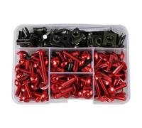 Tornillo Motocicleta Compatible Con Suzuki Para GSXR600 1997-2009 2011-2014 Para GSXR1100 1986-1992 177pcs Moto Carenado Tornillos Perno Kit(Red)