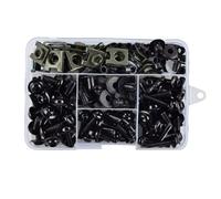 Tornillo Motocicleta Compatible Con Suzuki Para Hayabusa Para GSX1300R Para Katana Para GSX 1300R Para Bandit Para 600 Tornillos De Carenado Kit Tornillos Clips De Tuerca(Black)